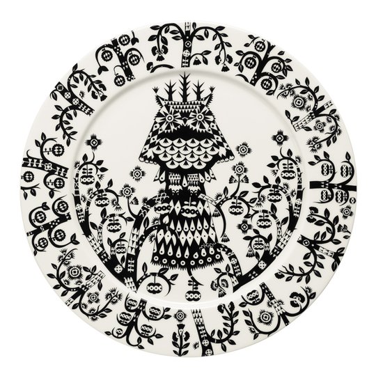 Iittala - Taika Tallrik flat 27 cm Svart