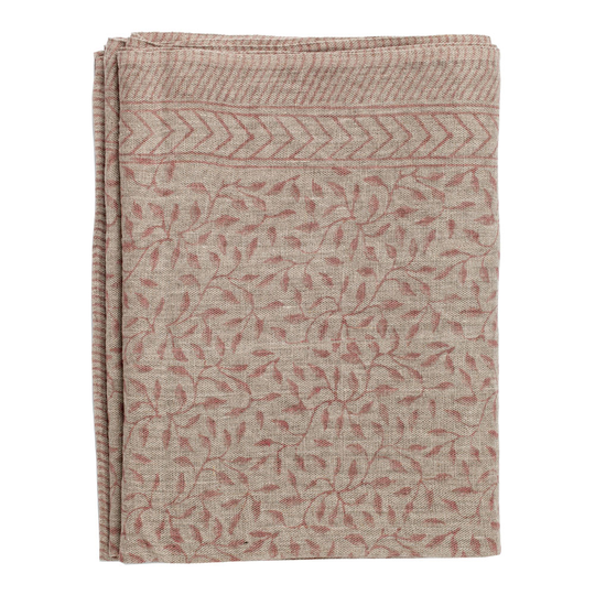 Chamois - Leaf Bordsduk Lin 150x230 cm Rosa/Natur