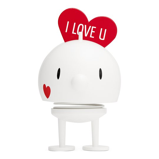 Hoptimist - Love Bumble Large 16,5 cm Vit