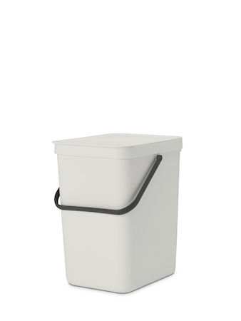 Avfallshink Sort & Go 25L, Ljusgrå