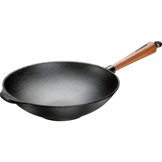Skeppshult Wokpanna 32 cm Valnötshandtag