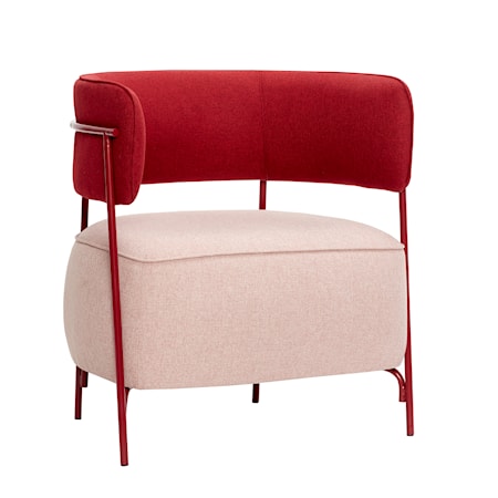 Loungestol Polyester Rosa/Röd