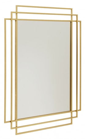 SQUARE Spegel - Guld
