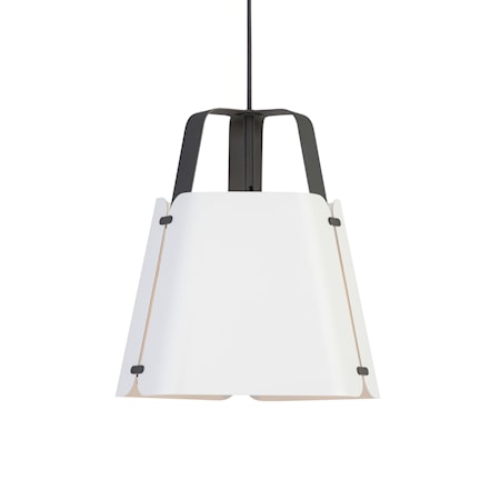 Fold Pendel Antracit/Vitstruktur 34 cm