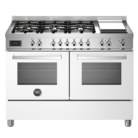 Bertazzoni PRO126G2EBIT Professional gasspis, 120 cm, vit