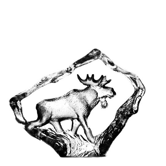Målerås Glasbruk - Mini Wildlife Älgtjur Klar