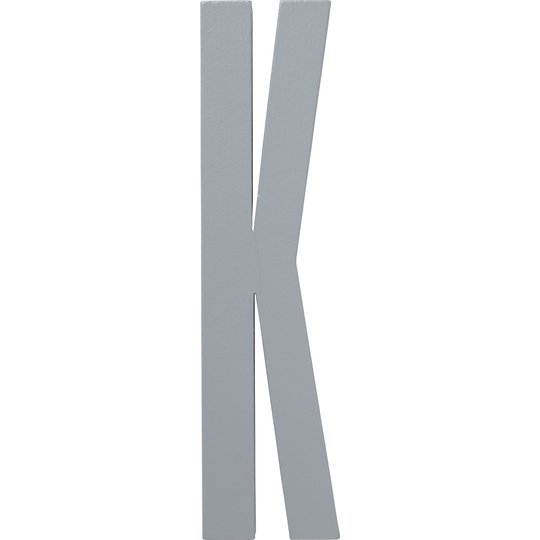 Design Letters Grå Bokstav i Trä, K