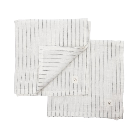 Linneservett 40x40 cm 2-pack