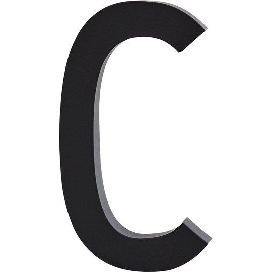Design Letters Bokstav Grå i Aluminium 50 mm, C