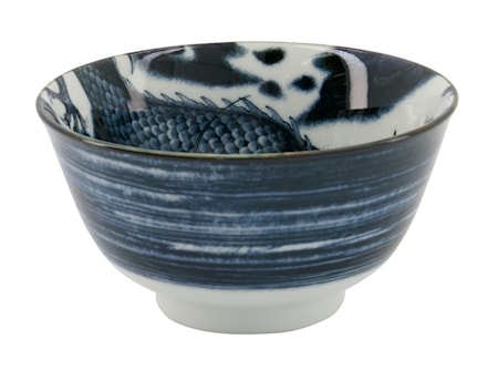 Japonism Dragon Tayo Skål 12.7x6.8cm 350ml Svart/Blå