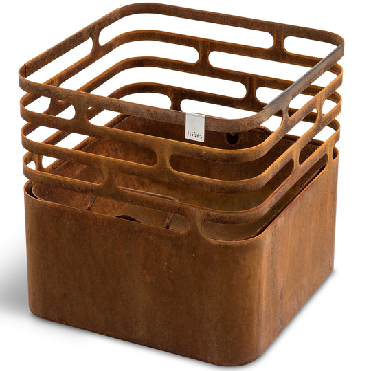 Höfats CUBE eldstad, rost
