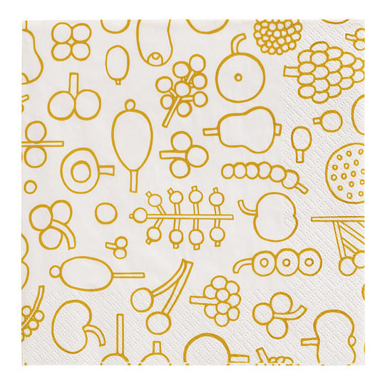 Iittala - OTC Pappersservett 33x33 cm Frutta Gul