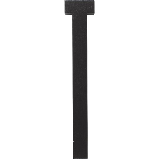 Design Letters Svart Bokstav i Trä, T