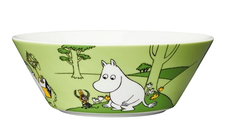 Mumin skål 15 cm Mumintrollet gräsgrön