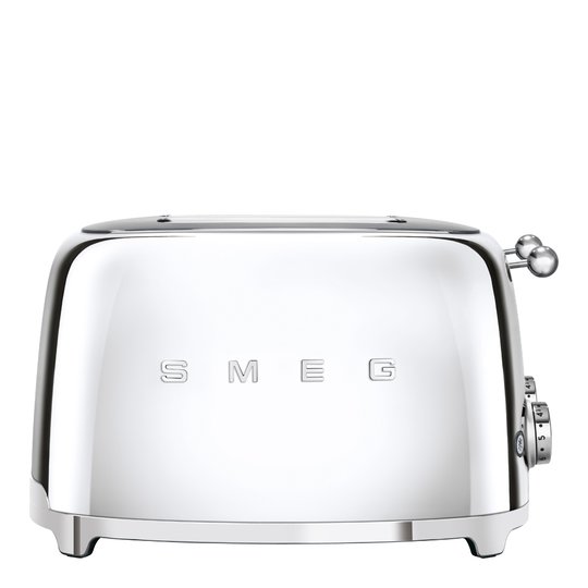 Smeg - 50's Style Brödrost kvadrat 4 skivor Krom