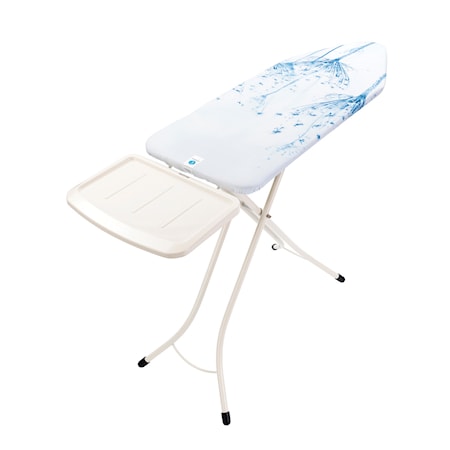 Strykbord Stl C med Solid Ångstationshållare vit ram 25mm 124x45 cm Cotton Flower
