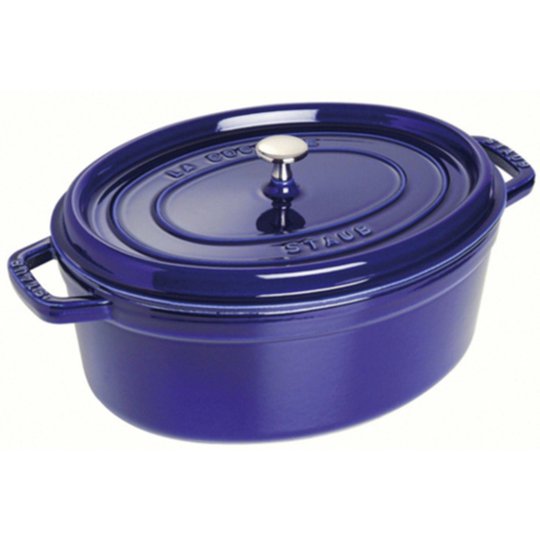Staub Oval Gryta 33 cm 6,7 liter Blå