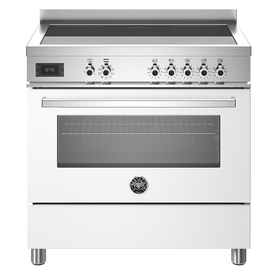 Bertazzoni PRO95I1EBIT Professional induktionsspis med singelugn, 90 cm, vit