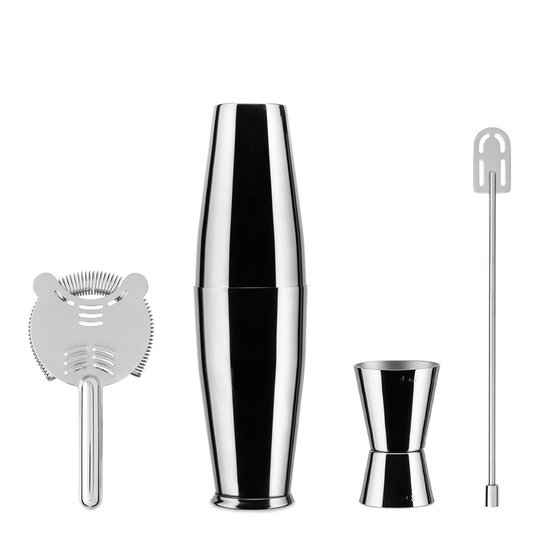 Alessi - Boston Shakerset 4 delar Rostfri