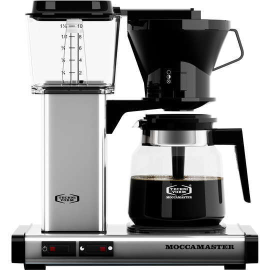 Moccamaster Manual Kaffebryggare, Polished Silver