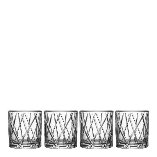 Orrefors - City DBL Old Fashioned 34 cl 4-pack