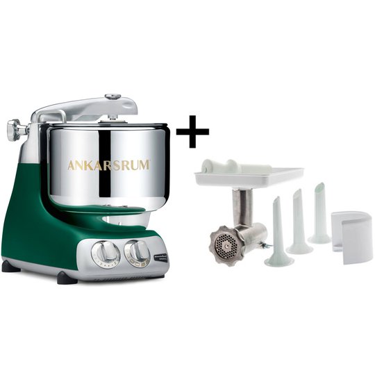 Ankarsrum AKM 6230 köksmaskin + köttkvarn, forrest green