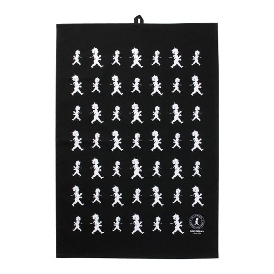 Solstickan - Handduk 50x70 cm Svart/Vit