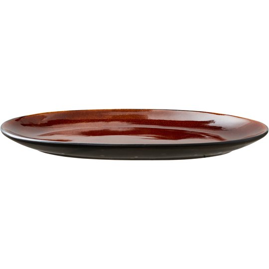Bitz Ovalt fat 36x25 cm svart/amber