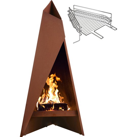 Heta 1470 Tipi terrassvärmare med grillgaller