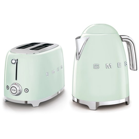 Smeg Frukostpaket Brödrost + Vattenkokare Pastellgrön