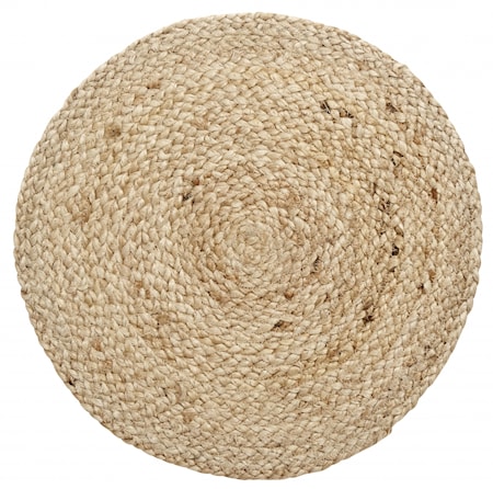 Tablett Jute Ø 35 cm Ljusbrun