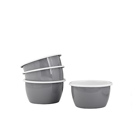 Skålset 10 cm 4 st Kockums Grey
