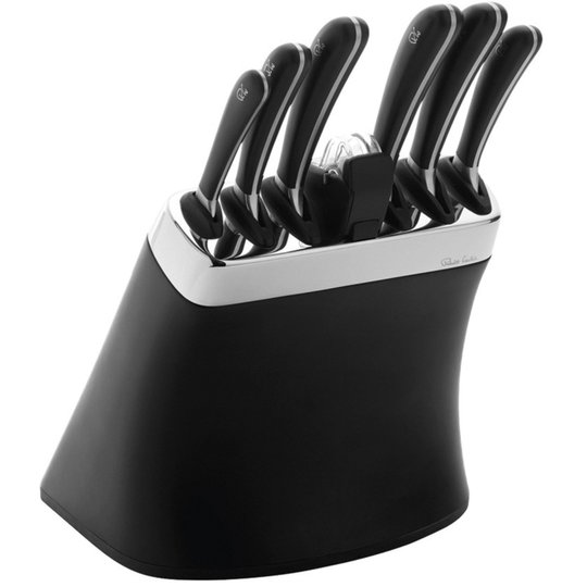 Robert Welch Signature Knivset i knivblock med 6 st knivar och knivslip
