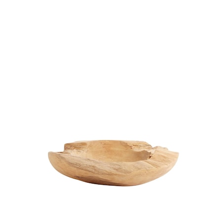 Skål Rustic Natur Teakrot 8x30 cm
