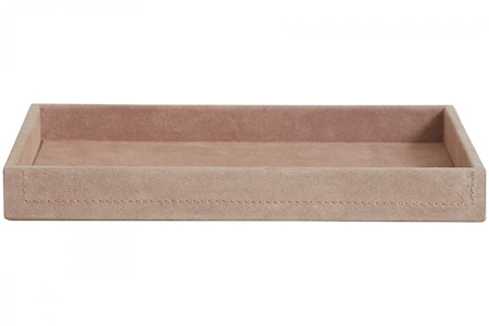 SAMOA Bricka suede läder rose Large
