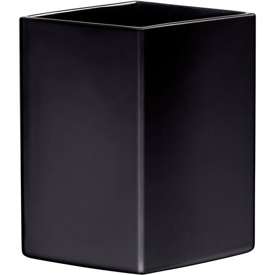 Iittala Ruutu keramik vas 22,5 cm., Svart