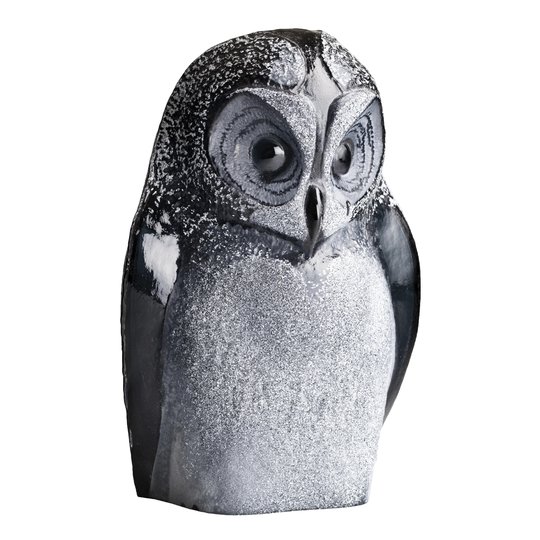 Målerås Glasbruk - Safari Uggla 16x24 cm Svart