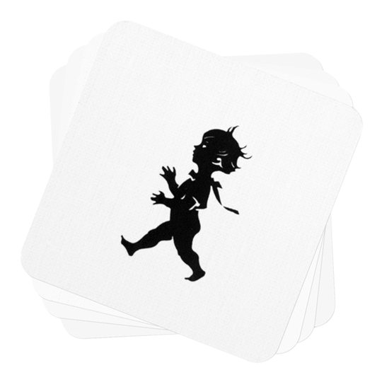 Solstickan - Glasunderlägg 10x10 cm 4-pack Vit