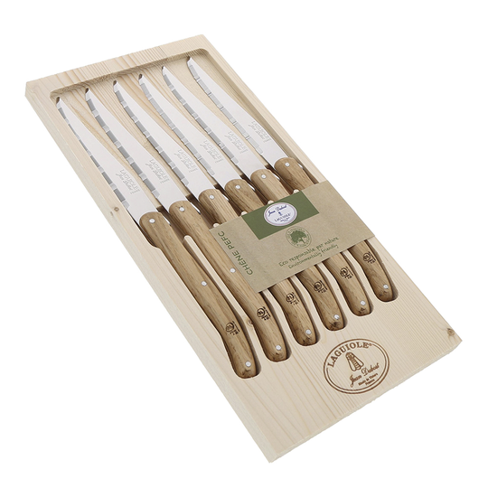 Jean Dubost Laguiole - Grillkniv 6-pack Ekträ