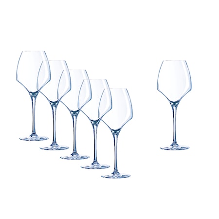 Open Up Vitvinsglas 40 cl 6-pack Klar