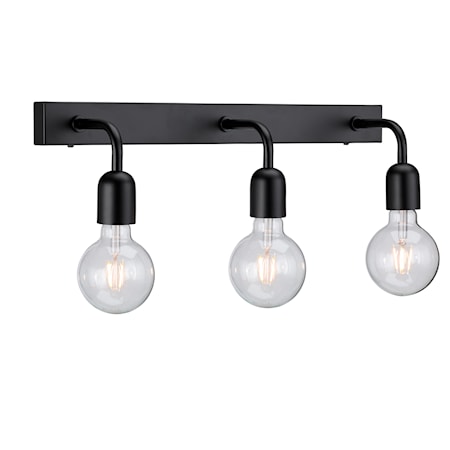 Regal Vägglampa 3 IP44 Mattsvart