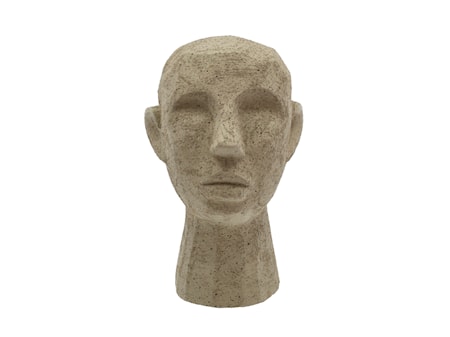 Talvik Figur Huvud 30 cm Ljus olivgrön