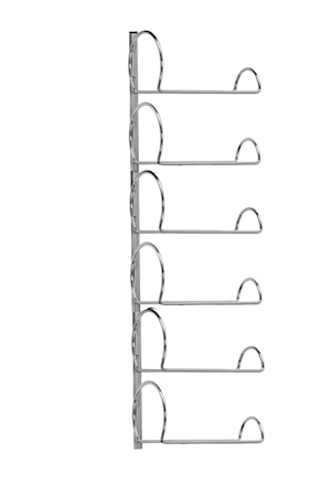Pisa Wine Wall Rack 6 flaskor krom vänster