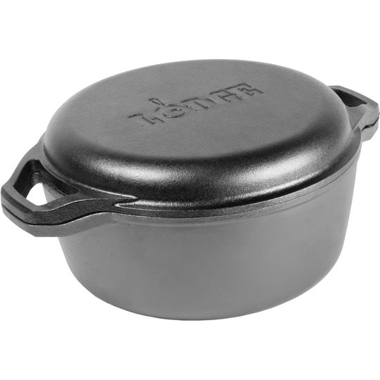 Lodge Chef Collection Gjutjärnsgryta och -panna