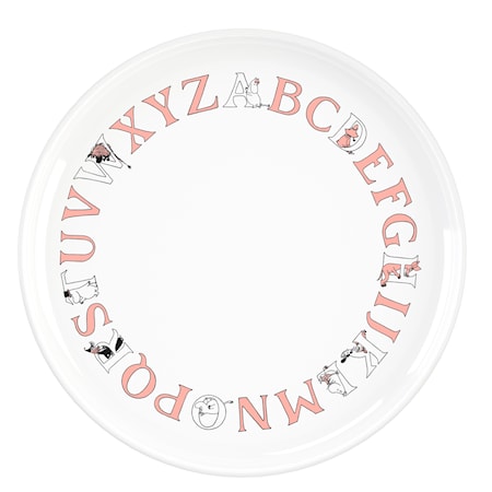 Moomin ABC Tallrik Ø 20 cm Salmon