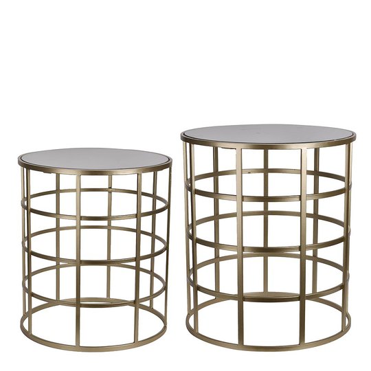 Holmen - Sophie Bord 2 delar Metall/Glas