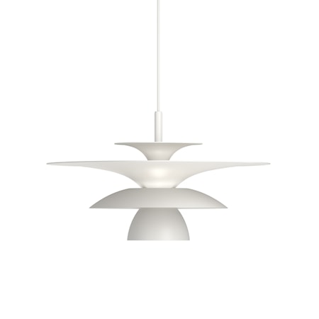 Picasso Pendel Mattvit LED 38 cm