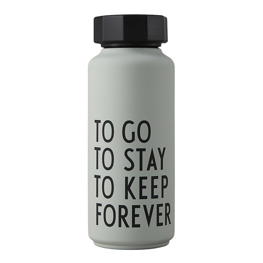 Design Letters - To Go Termoflaska Special Edition Grågrön