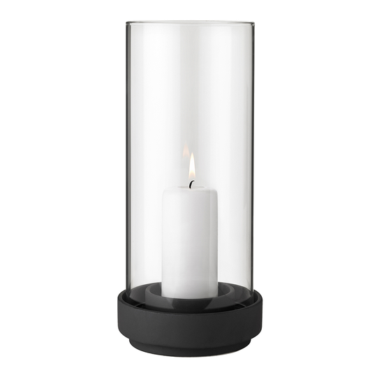 Stelton - Hurricane Lykta 28 cm Svart/Klar