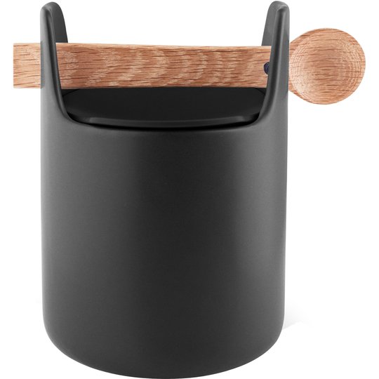 Eva Solo Toolbox Förvaringsburk med sked och lock, Svart 15 cm